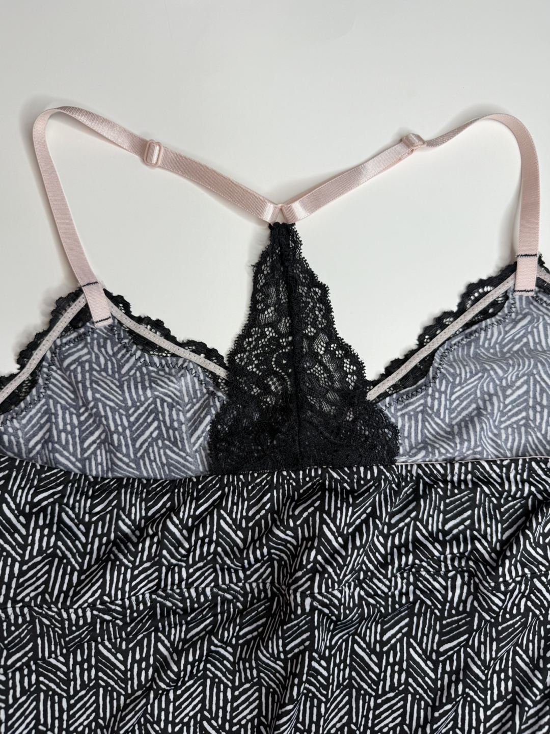 Black & White Patterned Cami Top - photo 4