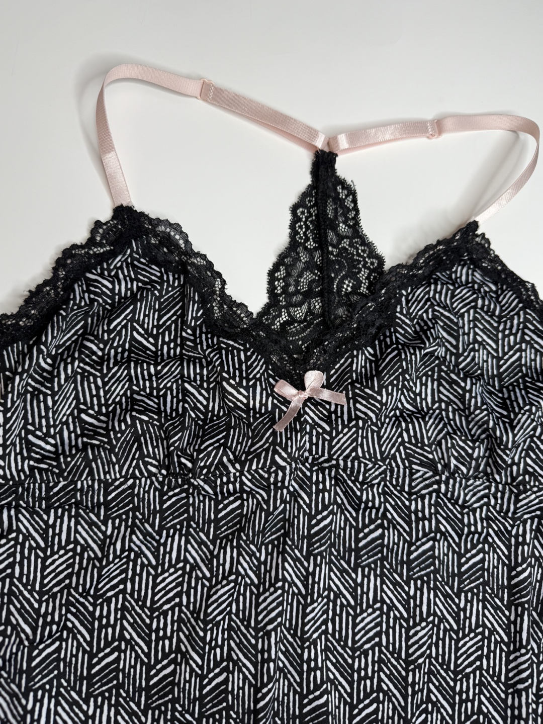 Black & White Patterned Cami Top - photo 2