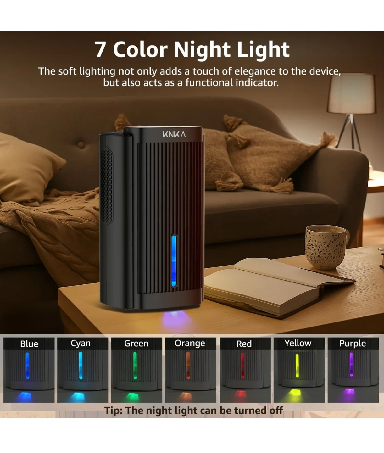 KNKA Dehumidifier - 95 OZ Water Tank image indicator(7)