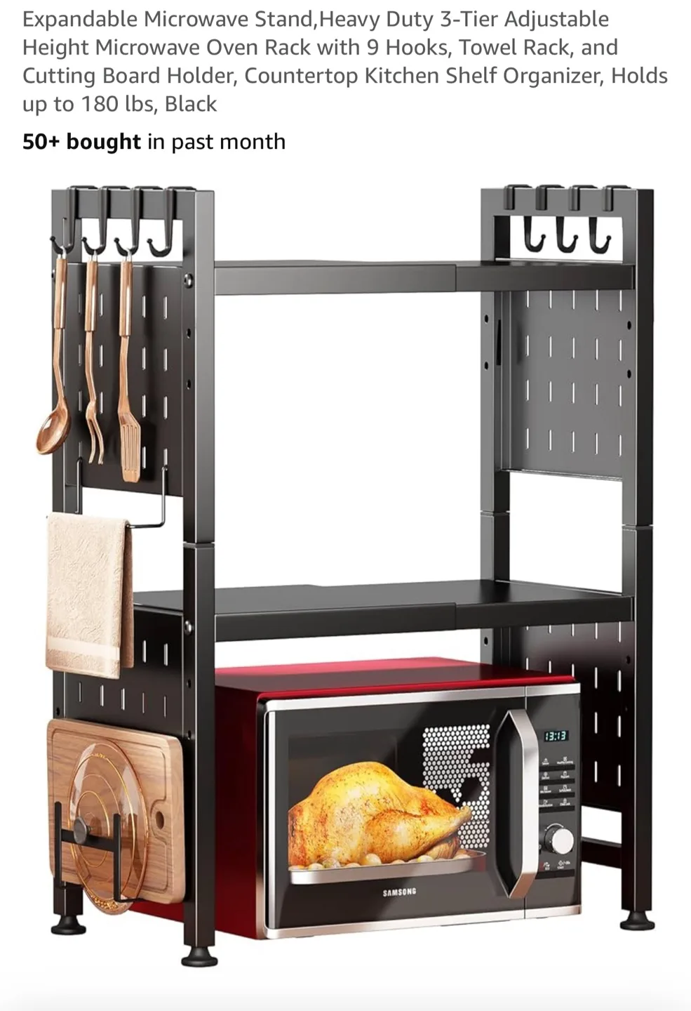 Expandable Microwave Oven Rack thumbnail