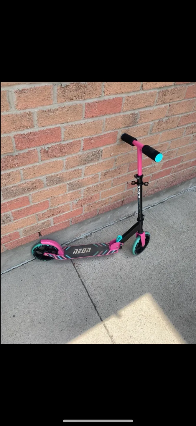 Clean Neon Pink/Black Scooter - Like New thumbnail