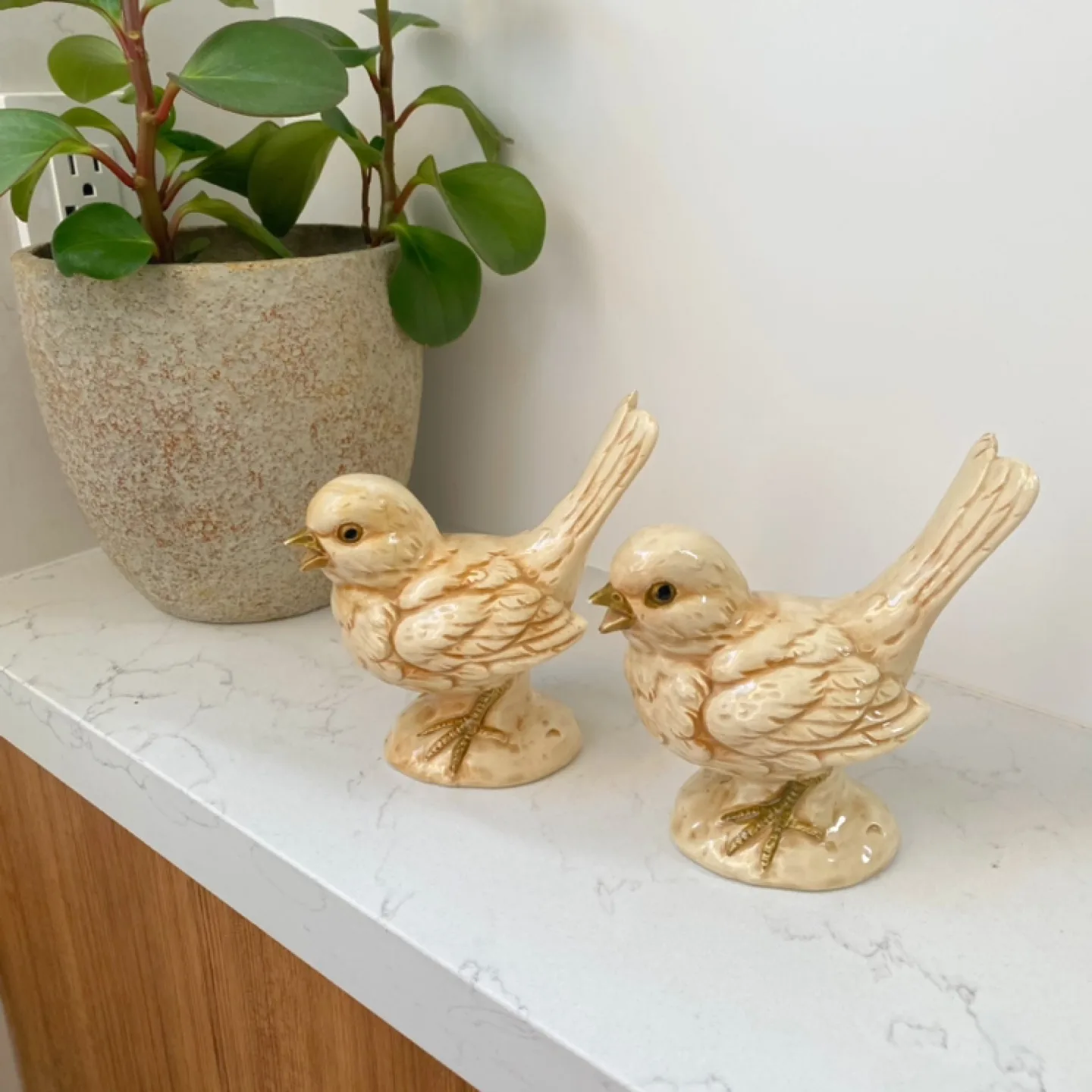 Pair of Ceramic Bird Figurines thumbnail