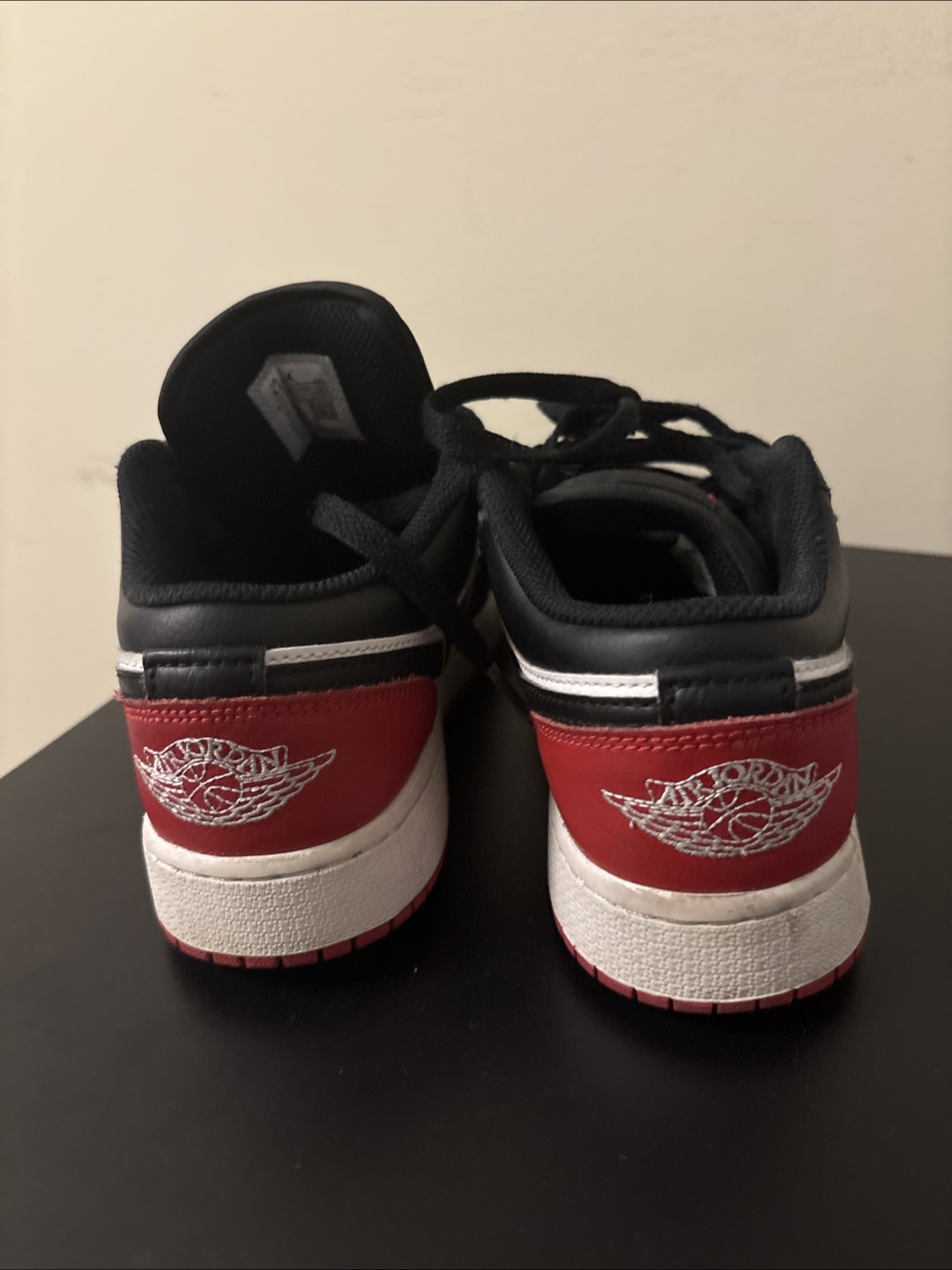 Air Jordan 1 Low - Black, White & Red - photo 3