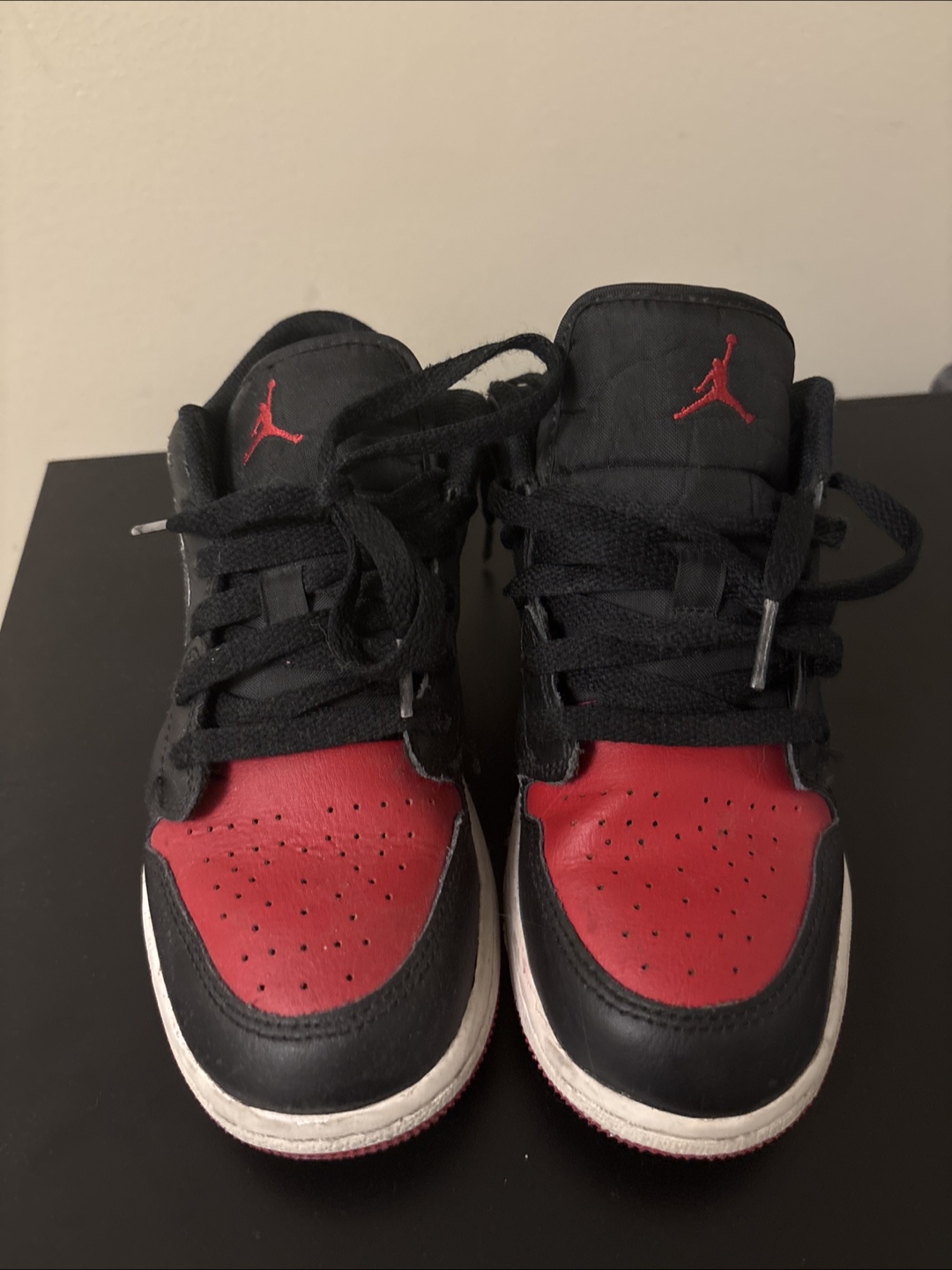 Air Jordan 1 Low - Black, White & Red - photo 2