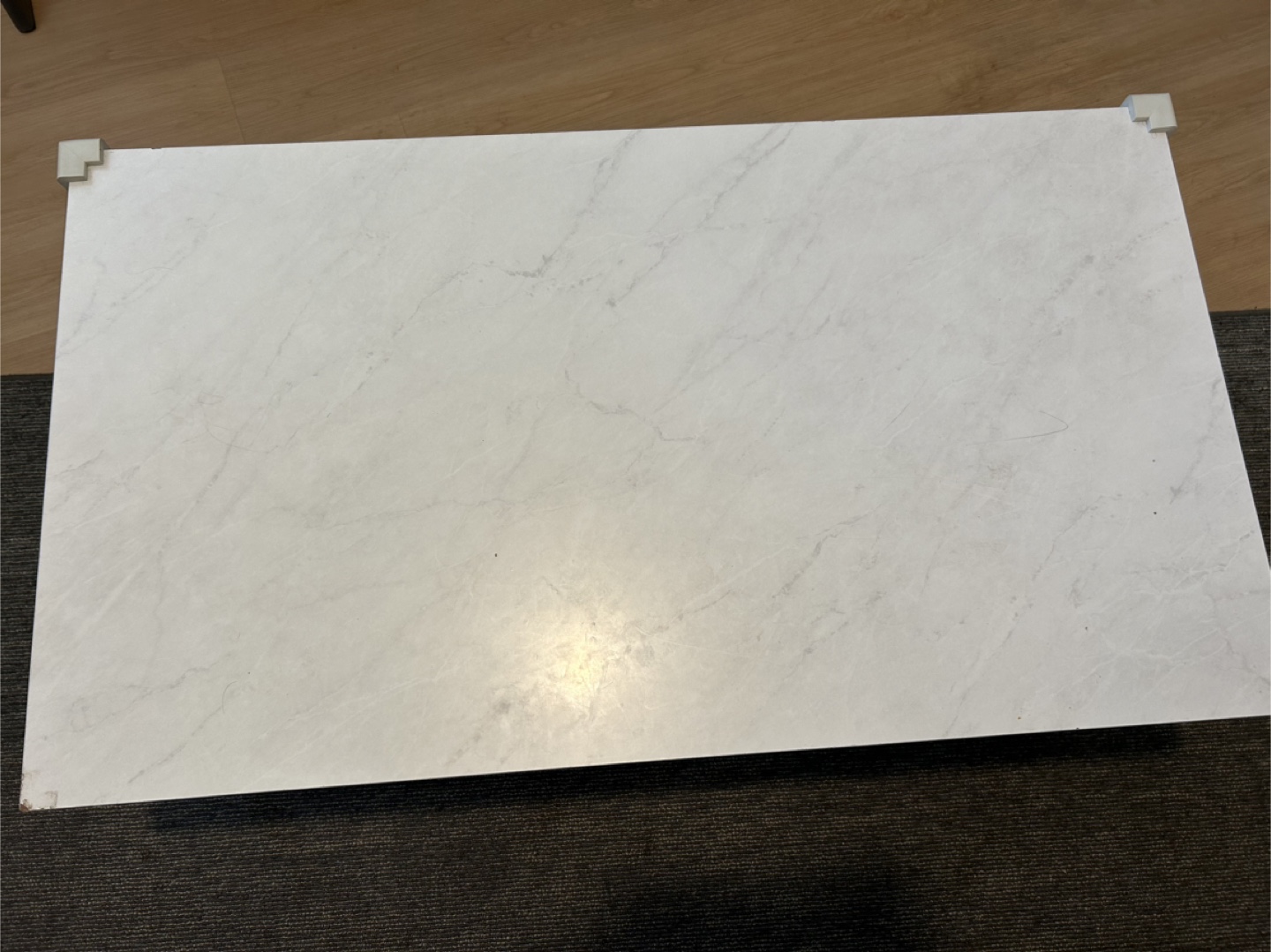White Marble Coffee Table - photo 2