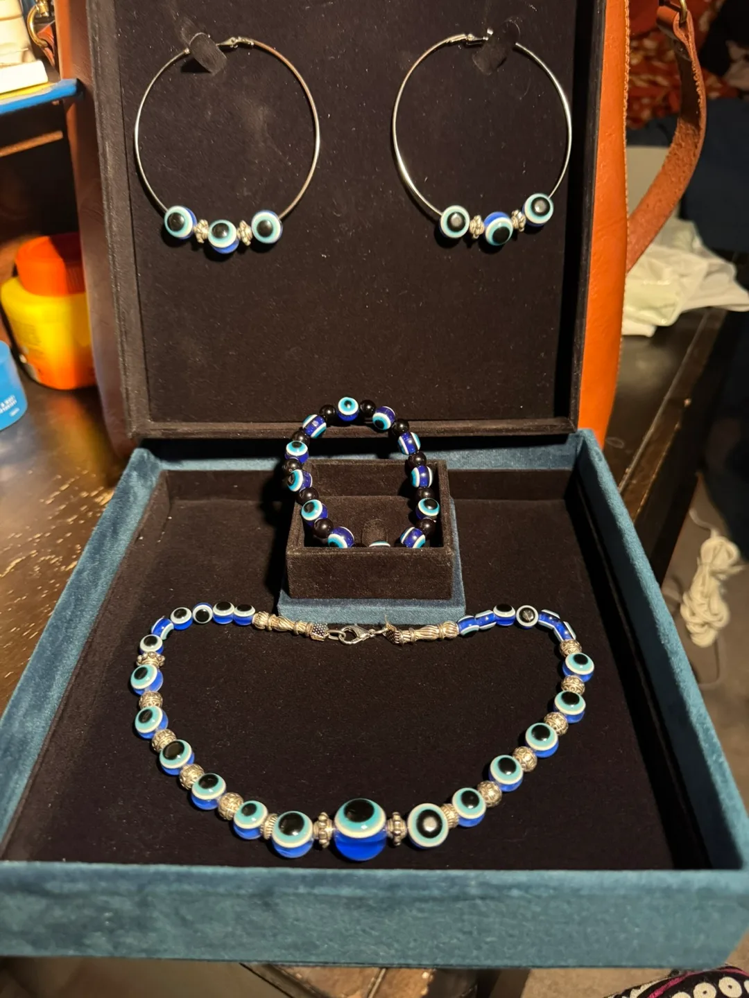 Eye Jewellery Set - Earrings, Bracelet, Necklace image indicator(2)