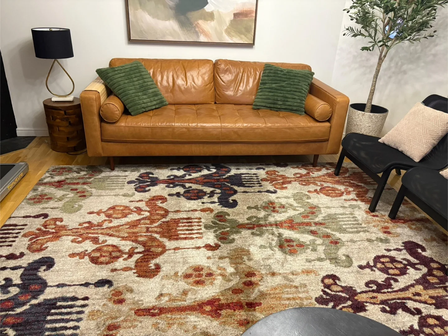 Large Area Rug, patterned, 6.5*9.5 feet thumbnail