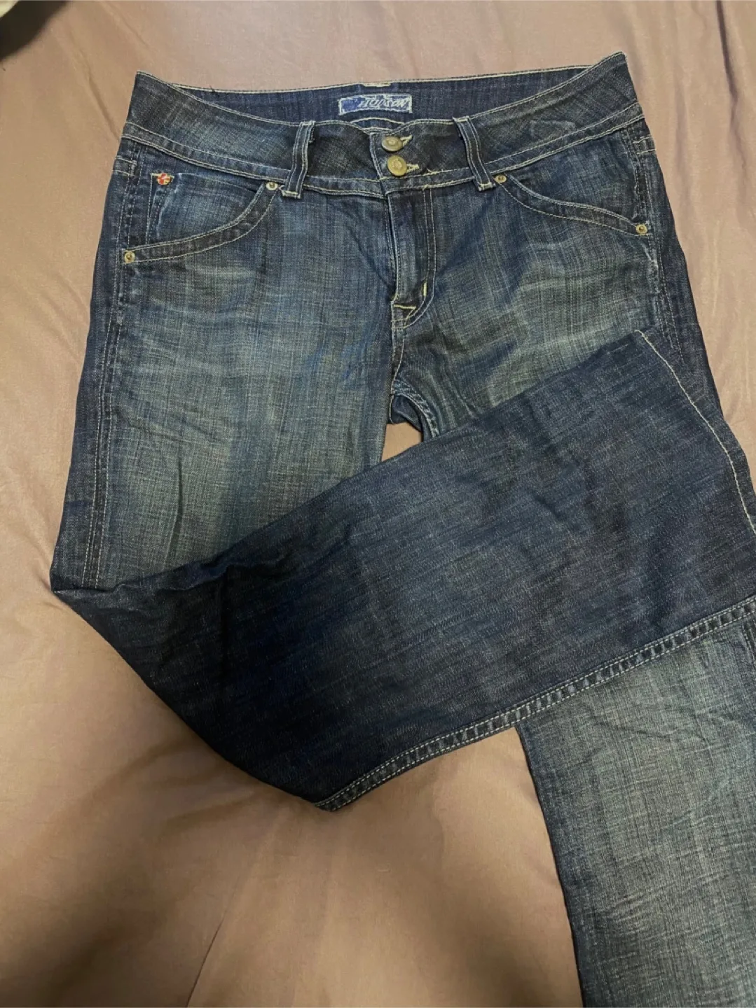 Hudson Womens Low Rise Bootcut Jeans thumbnail