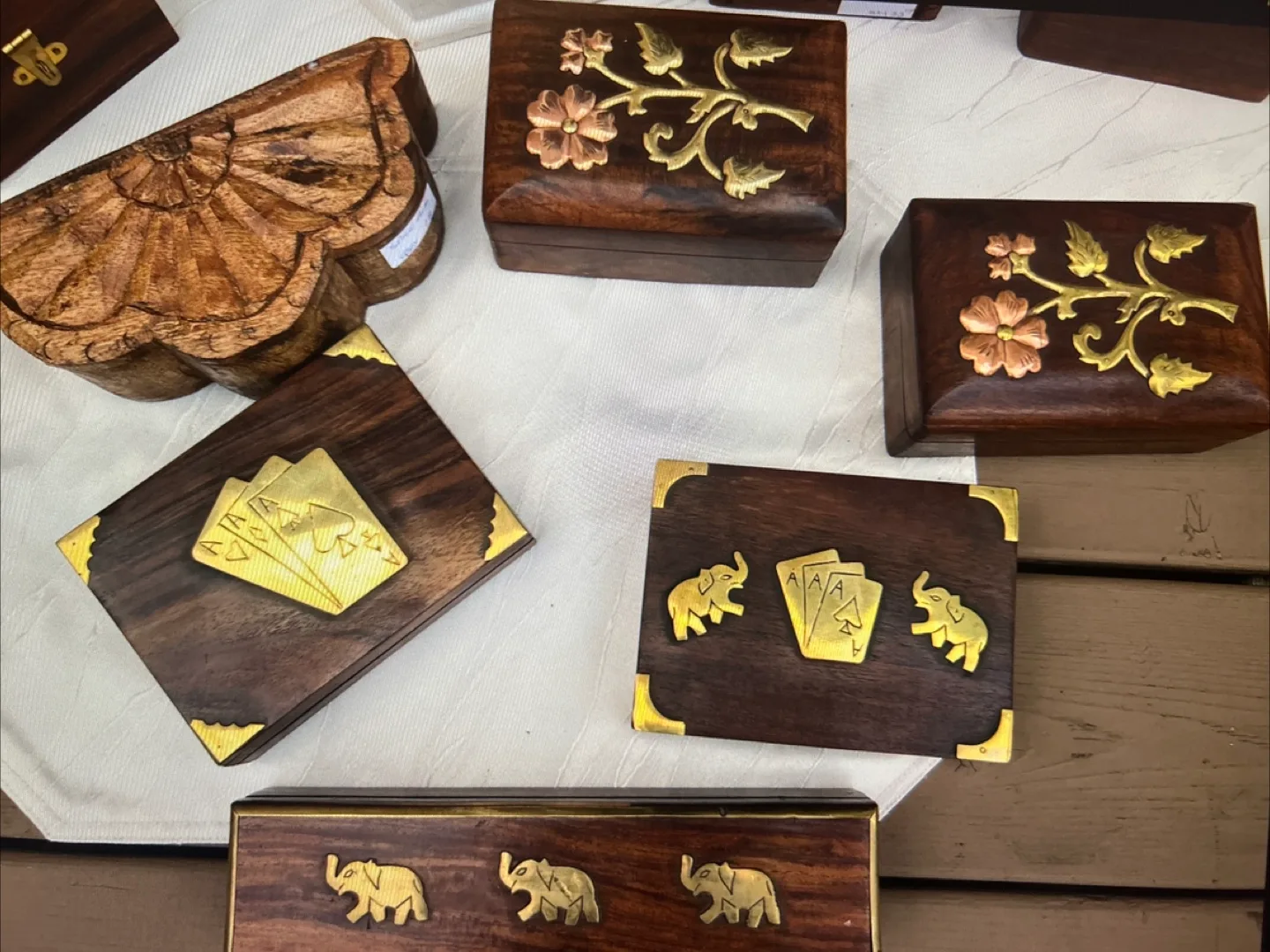 $5 each, brand new hand carved Wooden Boxes image indicator(3)