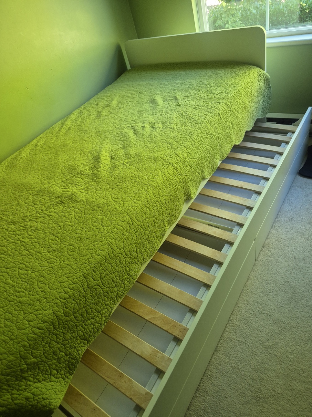 White Single Bed Frame - photo 2