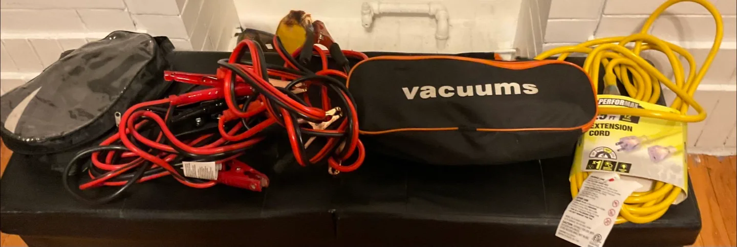 Car Vacuum, Jumper Cables, Extension Cord thumbnail