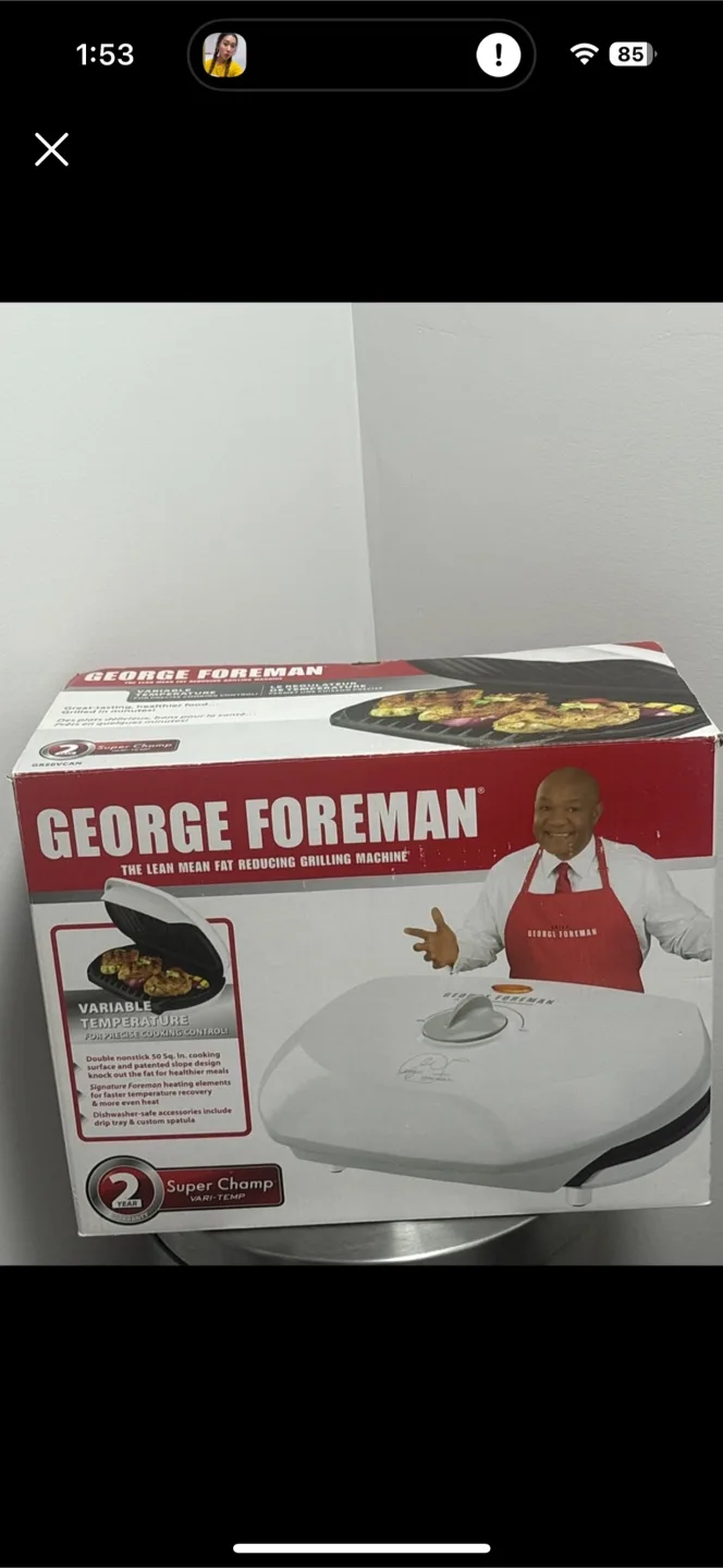 George Foreman Lean Mean Fat Reducing Grilling Machine thumbnail