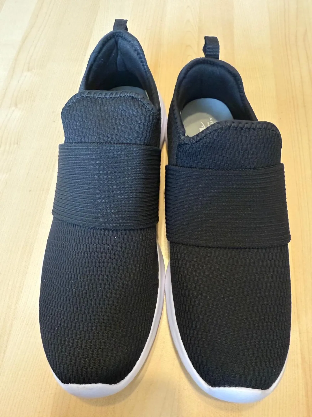Athletic Works Black Slip-On Sneakers - Size 11 thumbnail