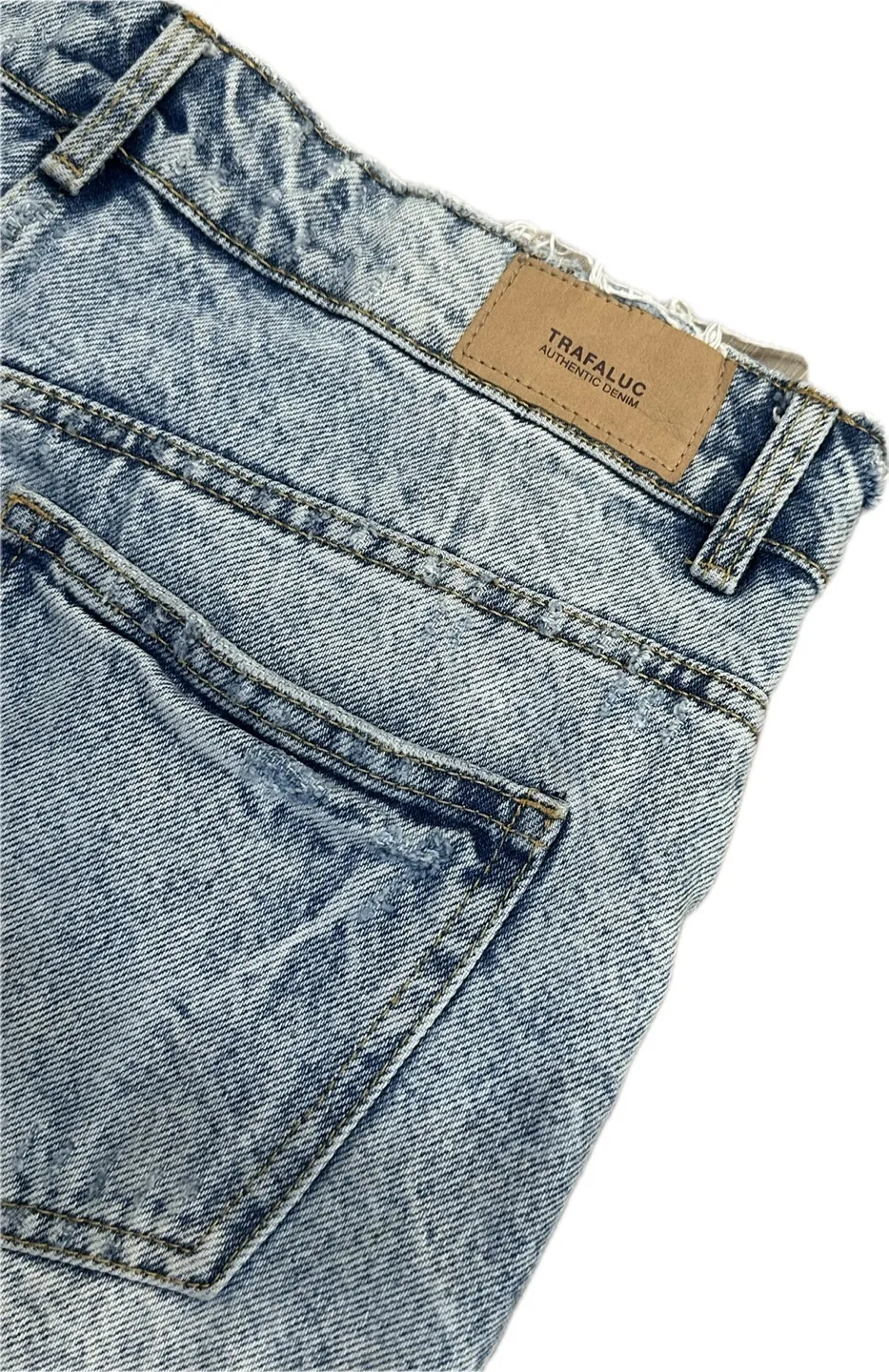 Zara Distressed Denim Skirt image indicator(8)