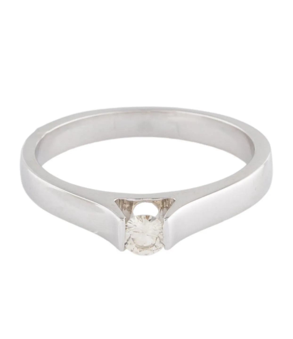 Diamond Solitaire Ring 18K, size 7 image indicator(2)