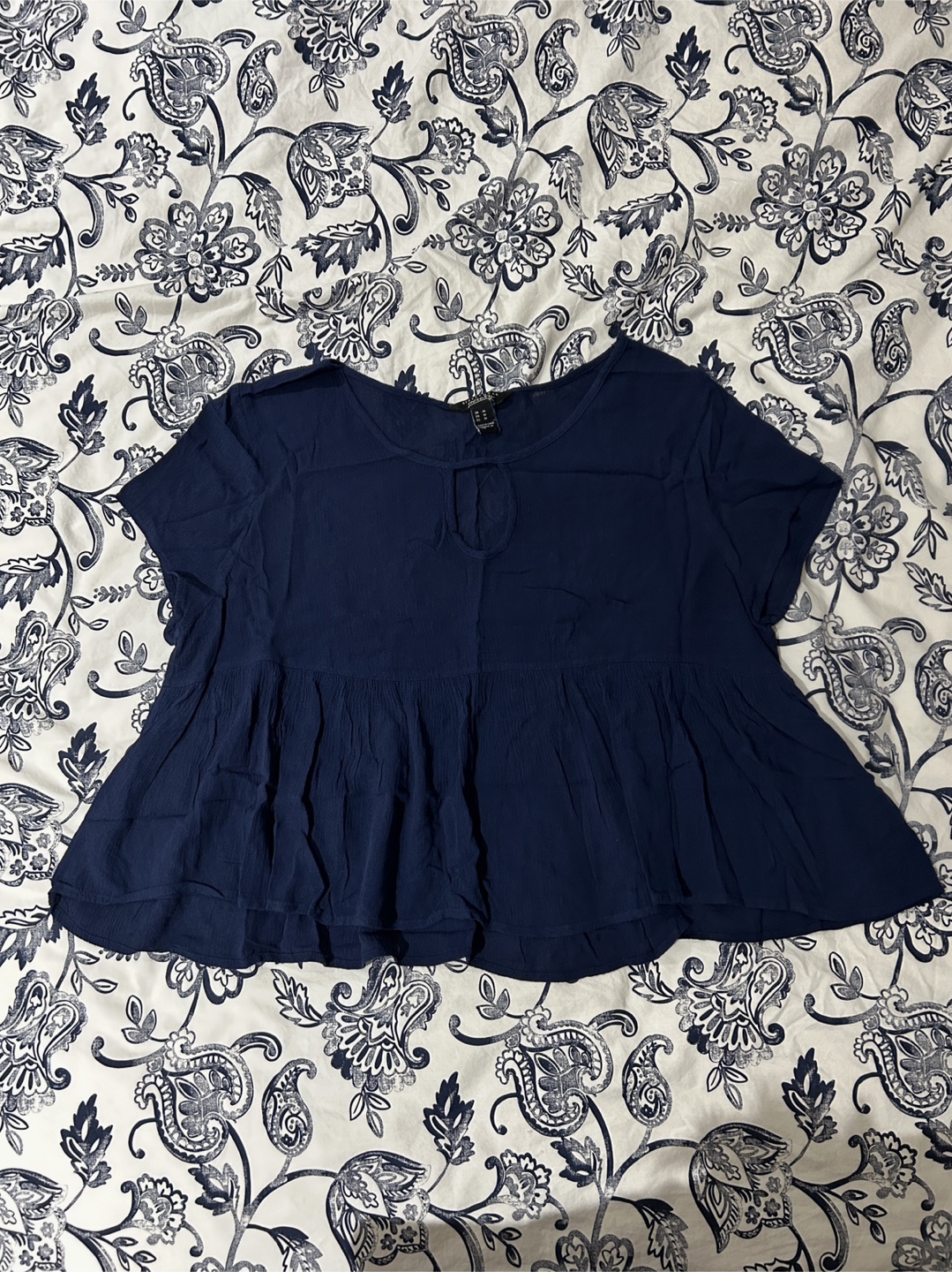 Navy Blue Blouse