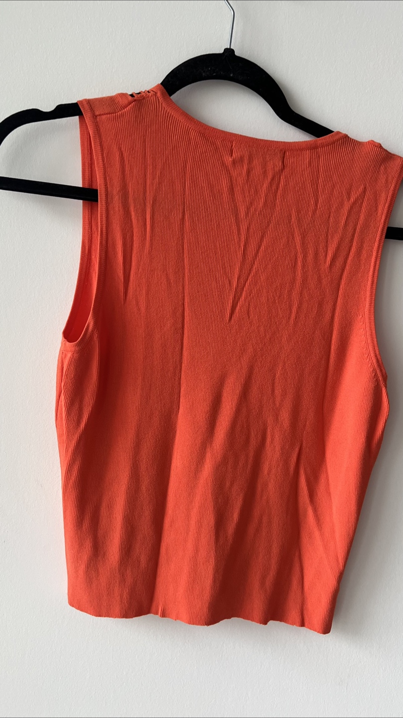 Jessica Orange Sleeveless Top - photo 3
