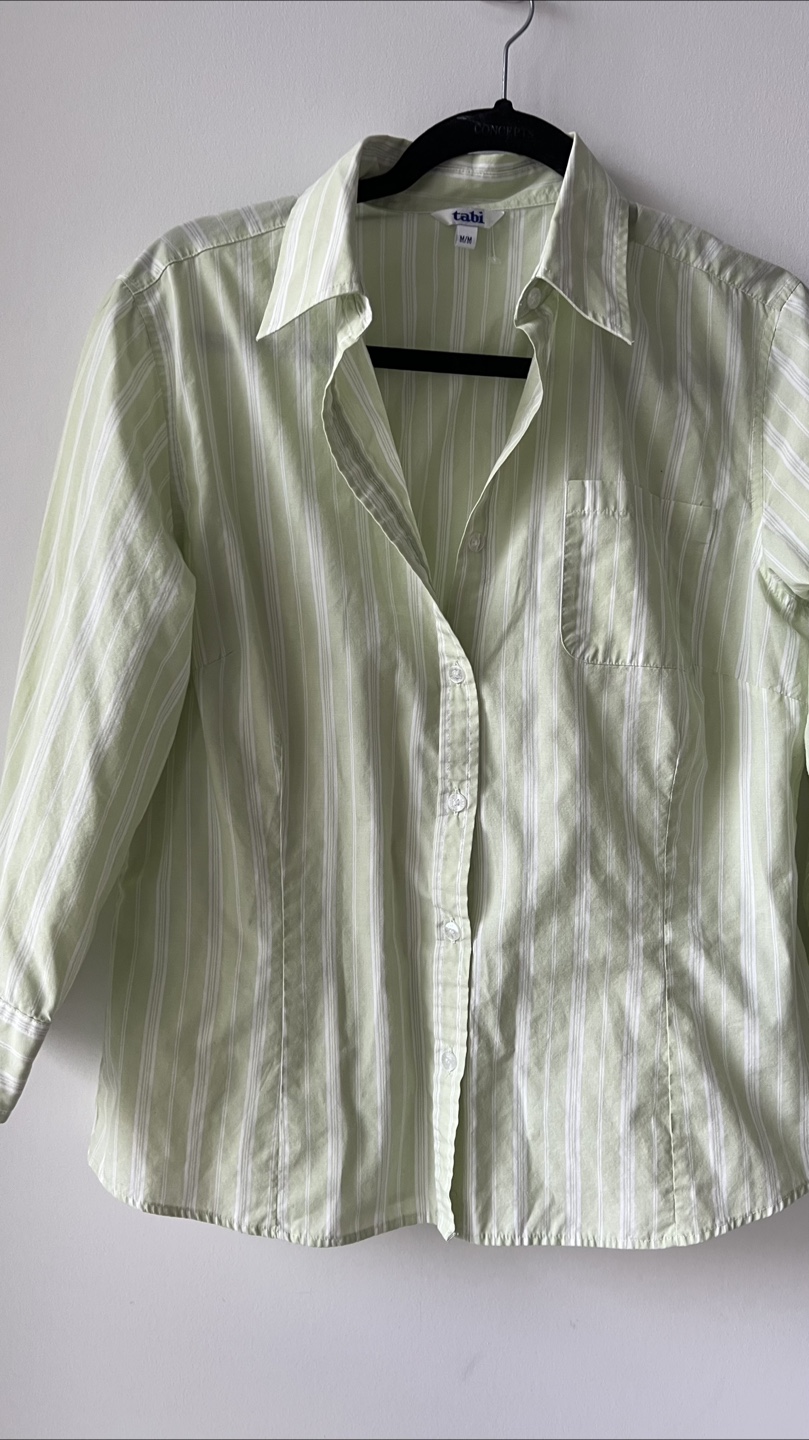 Tabi green Striped Button-Up Shirt - Size 40/50 - photo 4