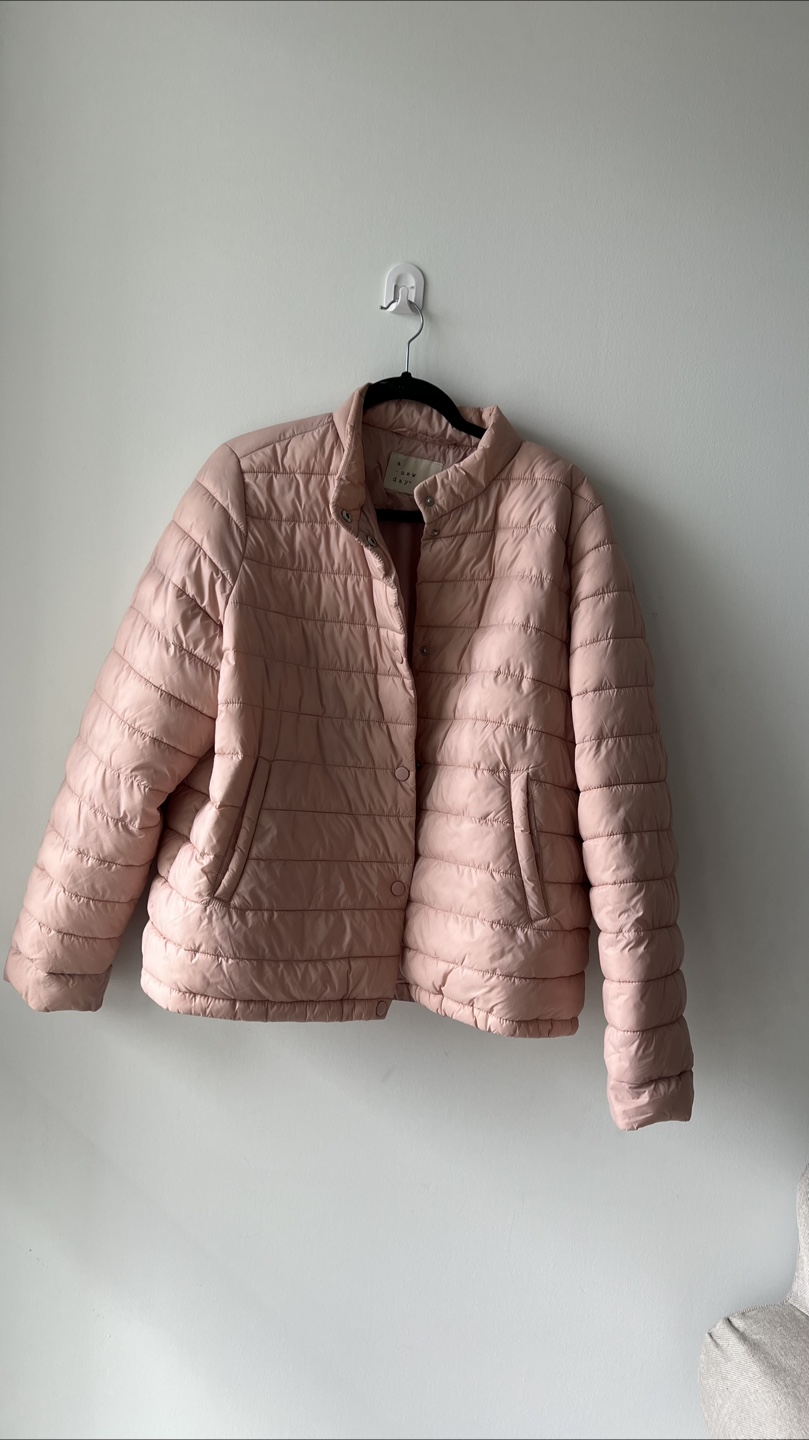 A New Day Pink Puffer Jacket