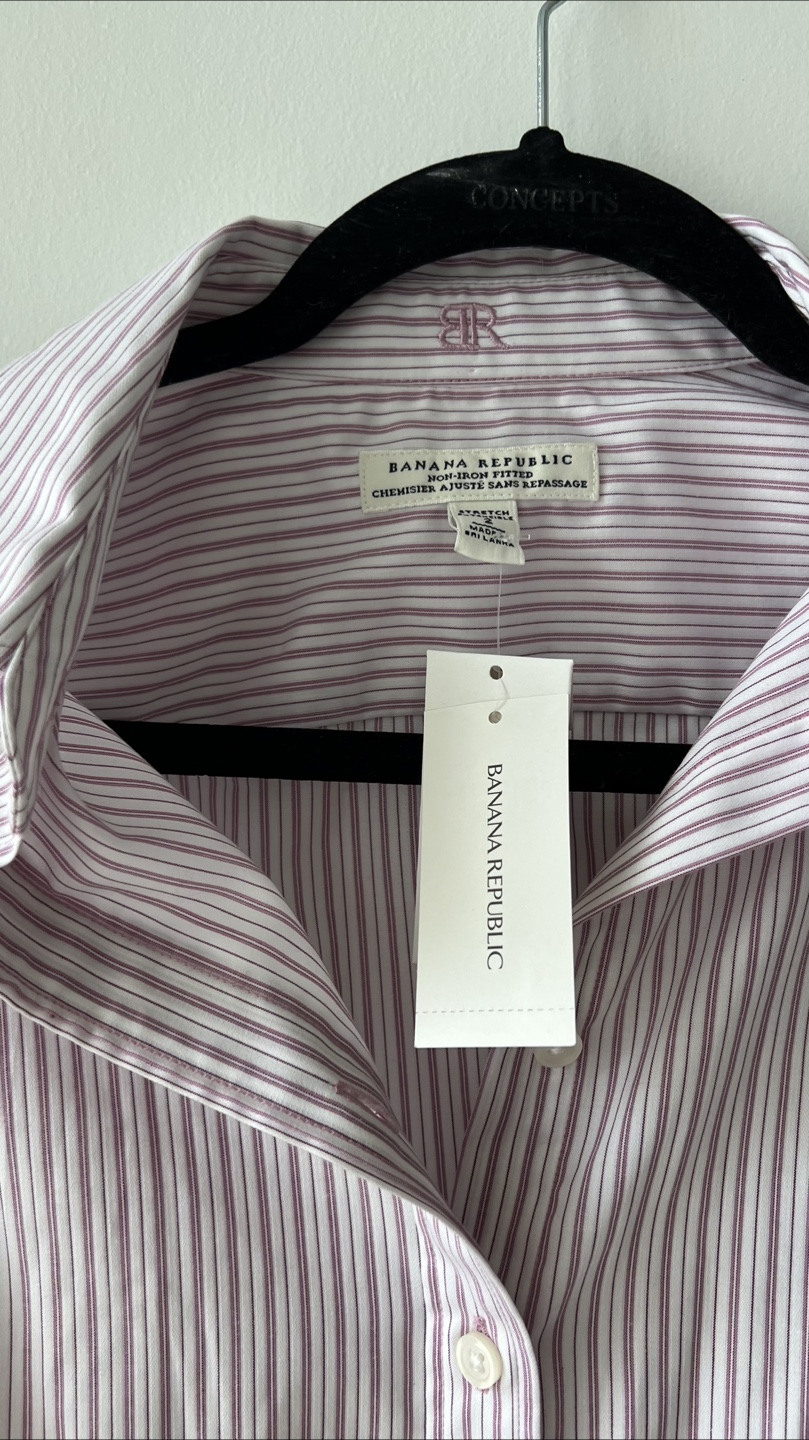 New Banana Republic Striped Button-Up, Size 6 - photo 2