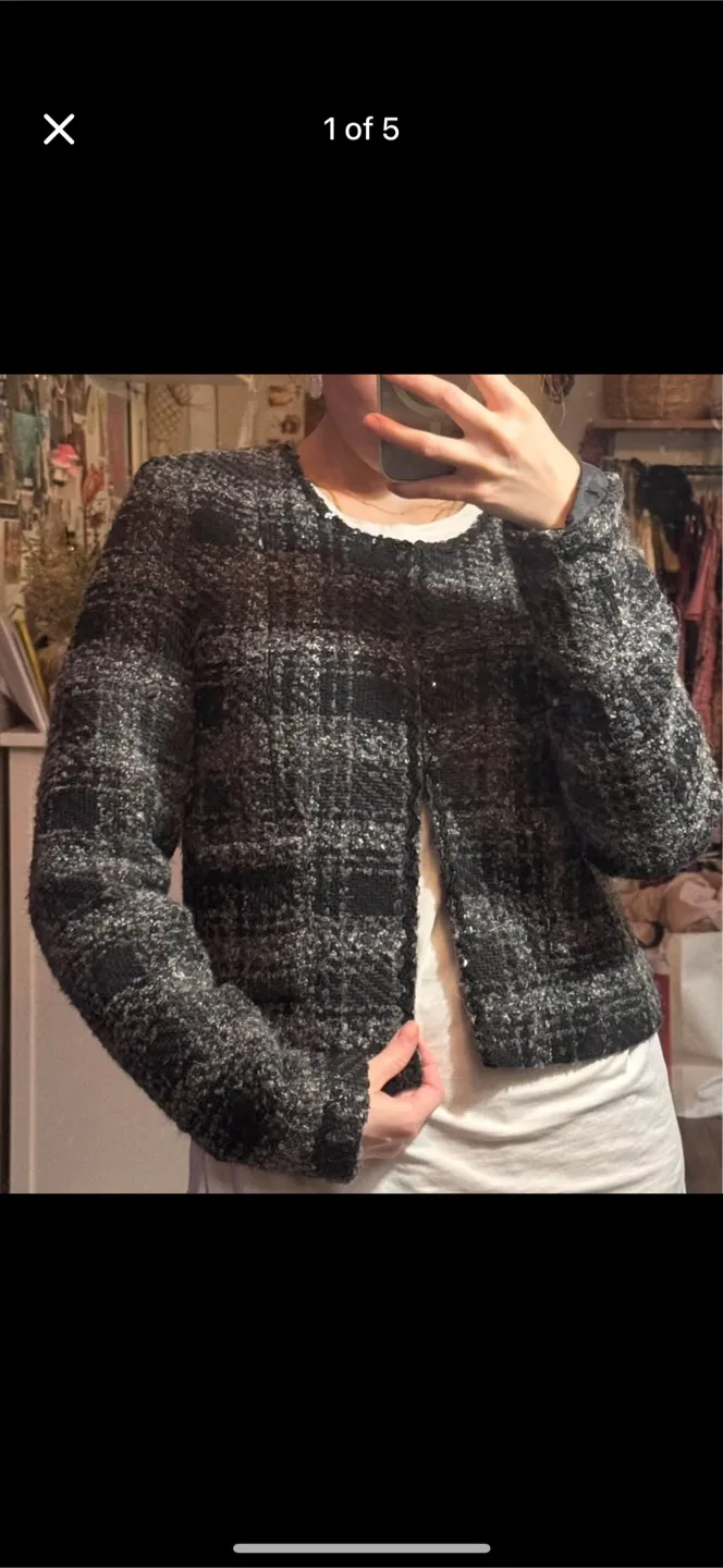 Pertegaz Black & White Tweed Jacket thumbnail