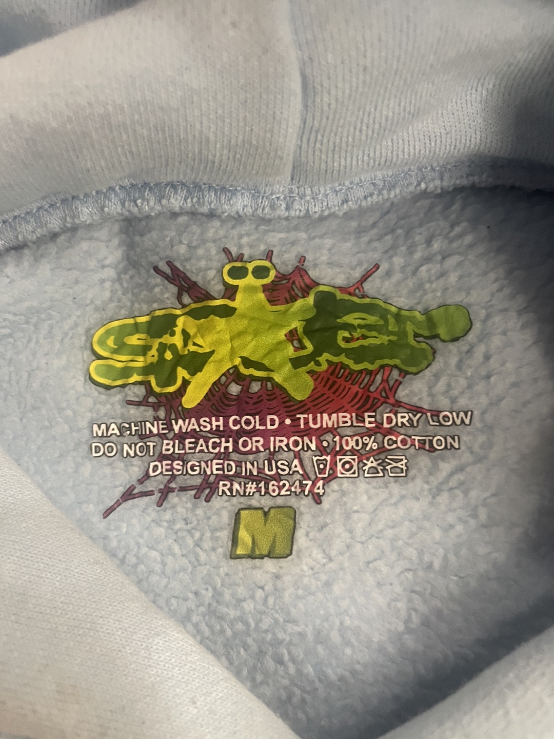 Sp5der Hoodie - Blue, Size M - photo 2