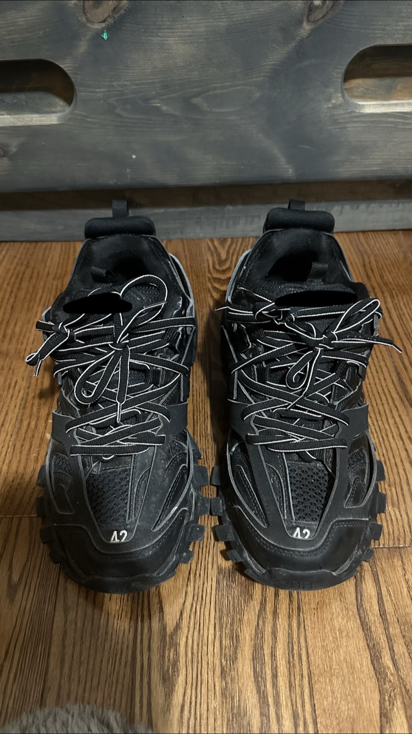 Balenciaga Track Sneakers - Black, Size 9 US