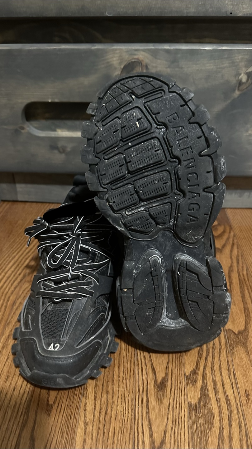 Balenciaga Track Sneakers - Black, Size 9 US - photo 4