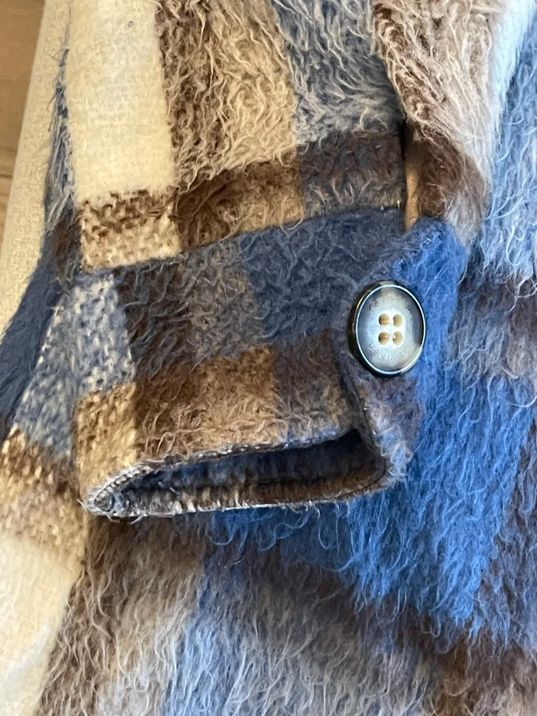 Calvin Klein Plaid Shacket - Blue/Brown image indicator(4)