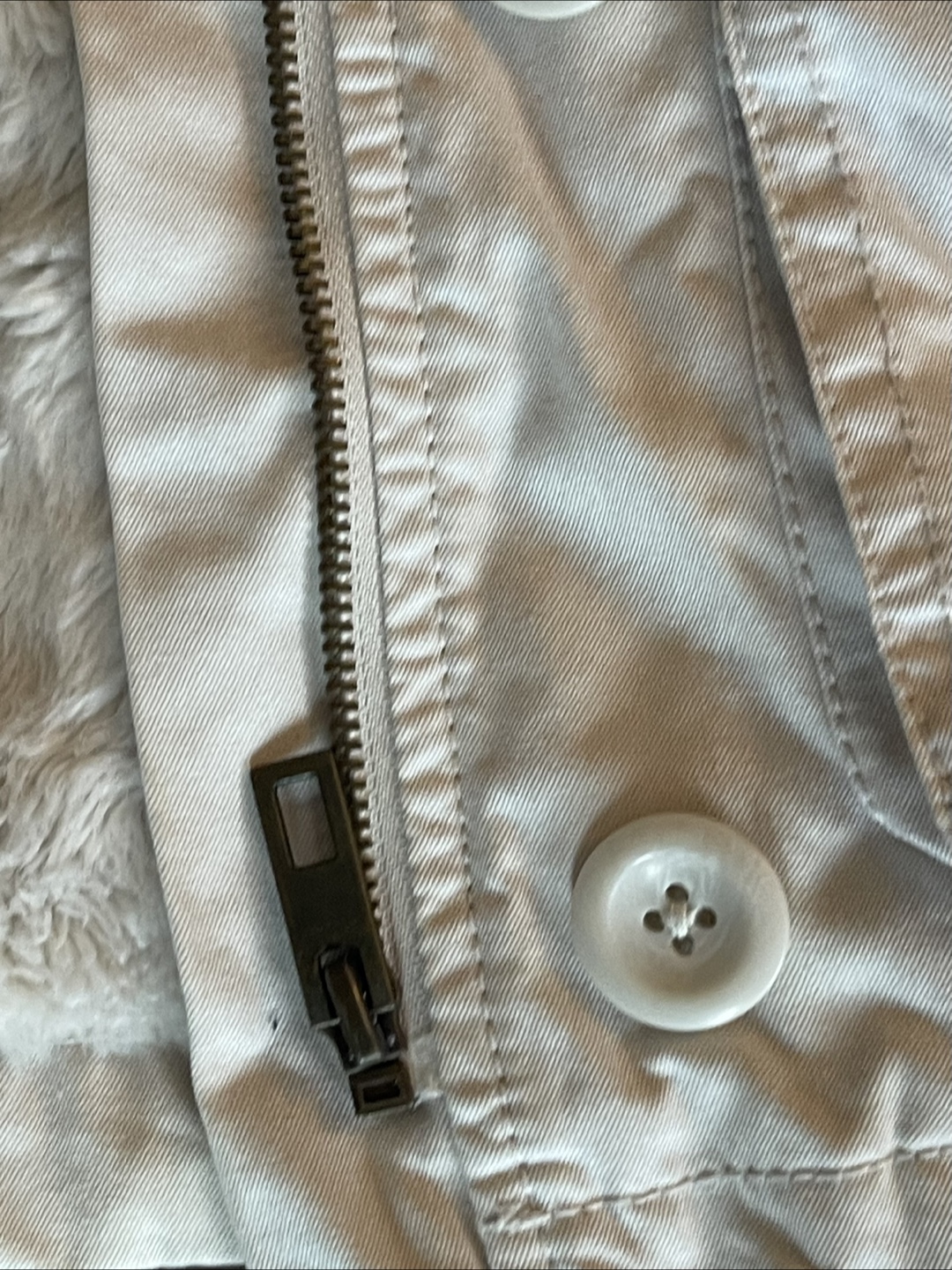 L.O.G.G. by H&M Beige Fur Lined Hooded Jacket - EUR 38 - photo 5