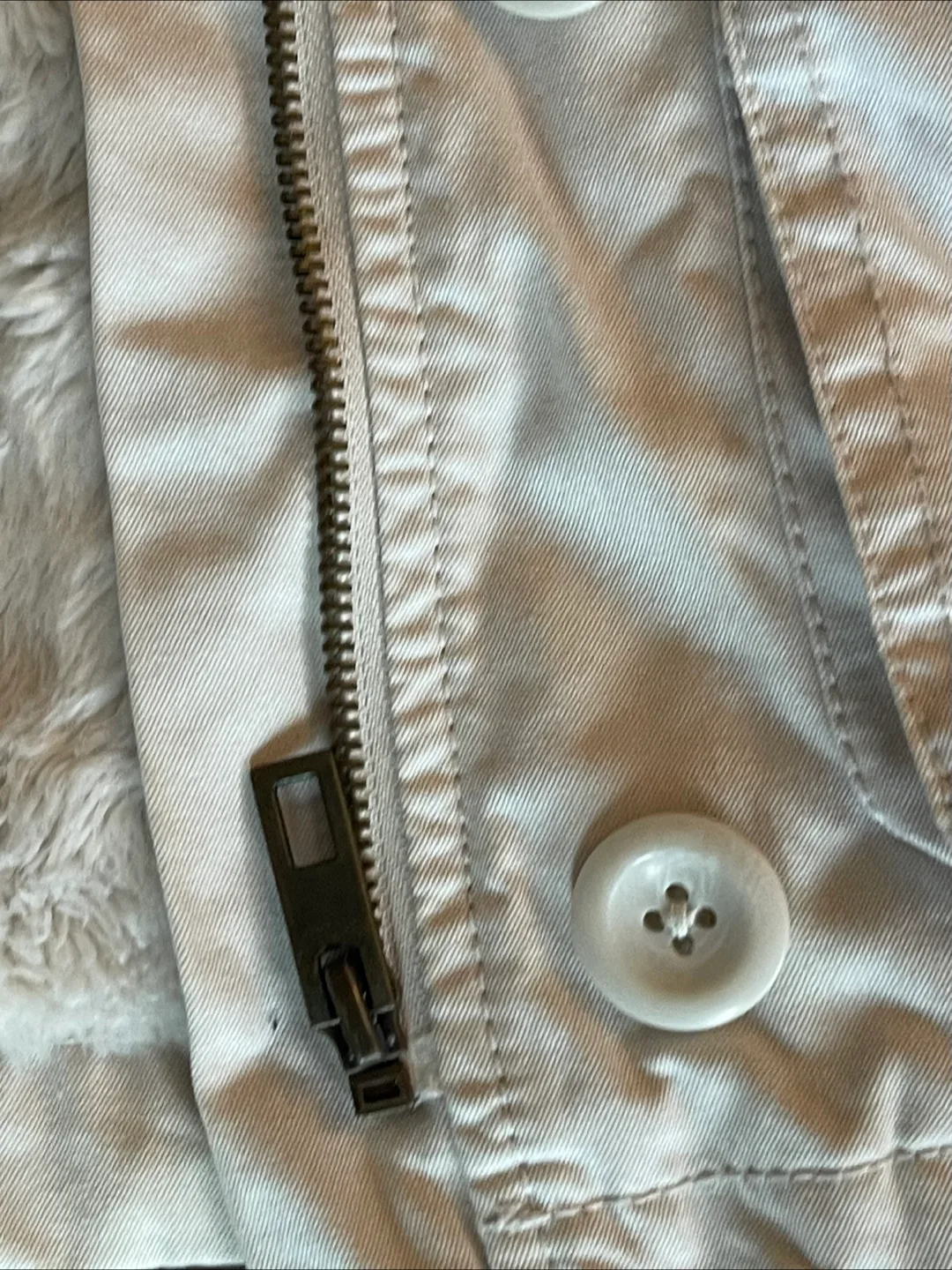 L.O.G.G. by H&M Beige Fur Lined Hooded Jacket - EUR 38 image indicator(5)