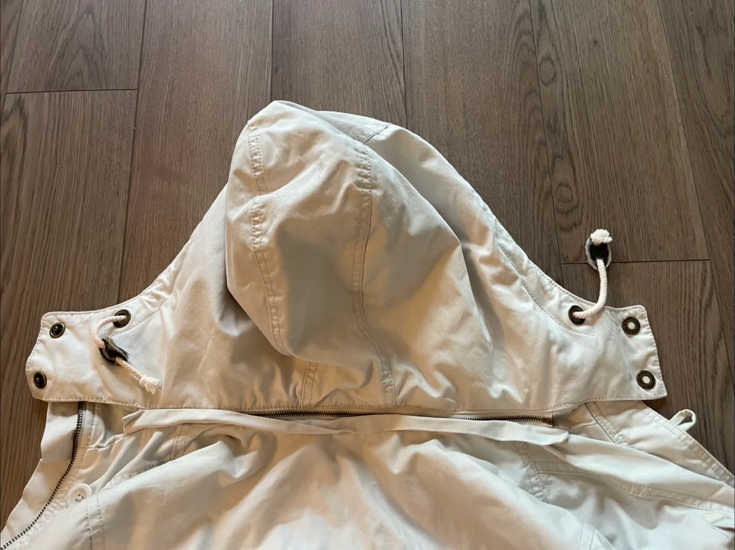 L.O.G.G. by H&M Beige Fur Lined Hooded Jacket - EUR 38 image indicator(8)