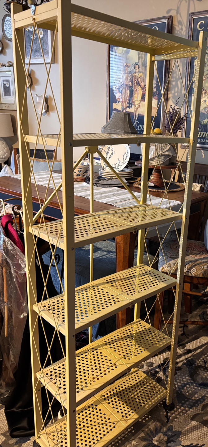 Origami brand: Metal Shelf Rack - Yellow