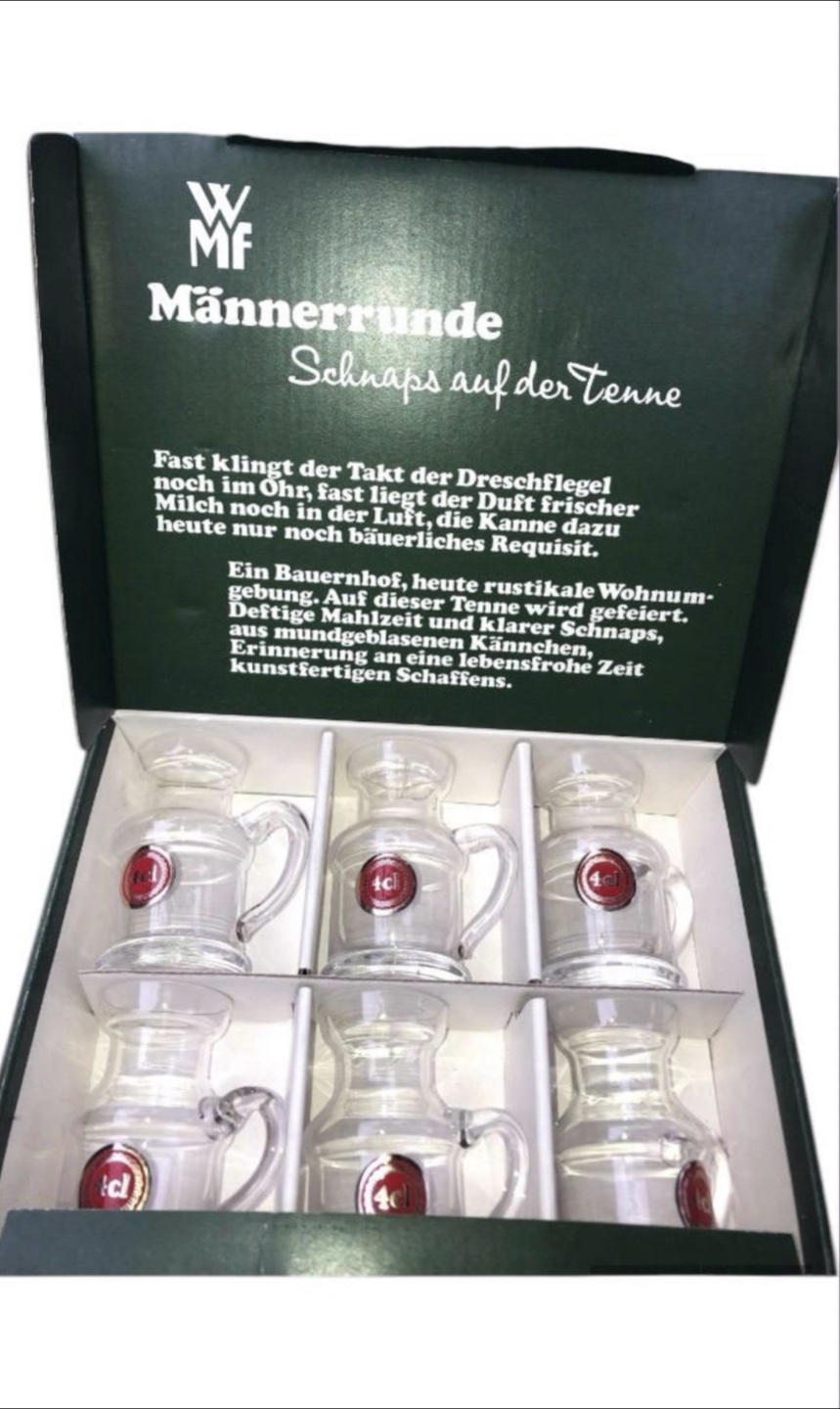 WMF Männerrunde Schnaps Set, 6 Glasses