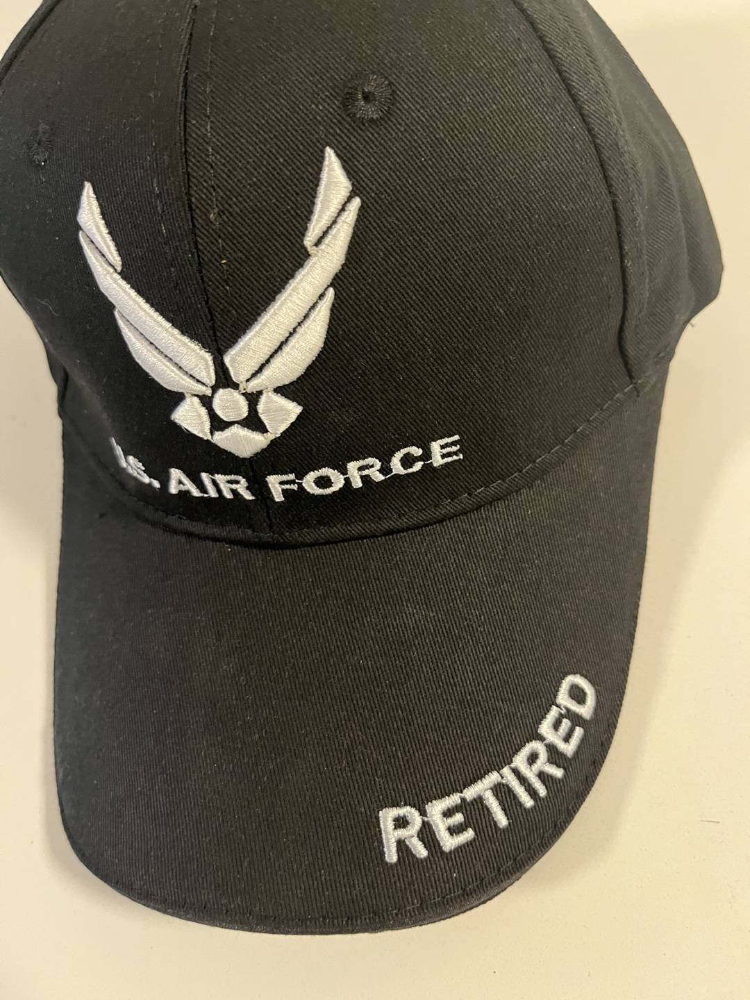 U.S. Air Force Retired Black Cap - photo 2