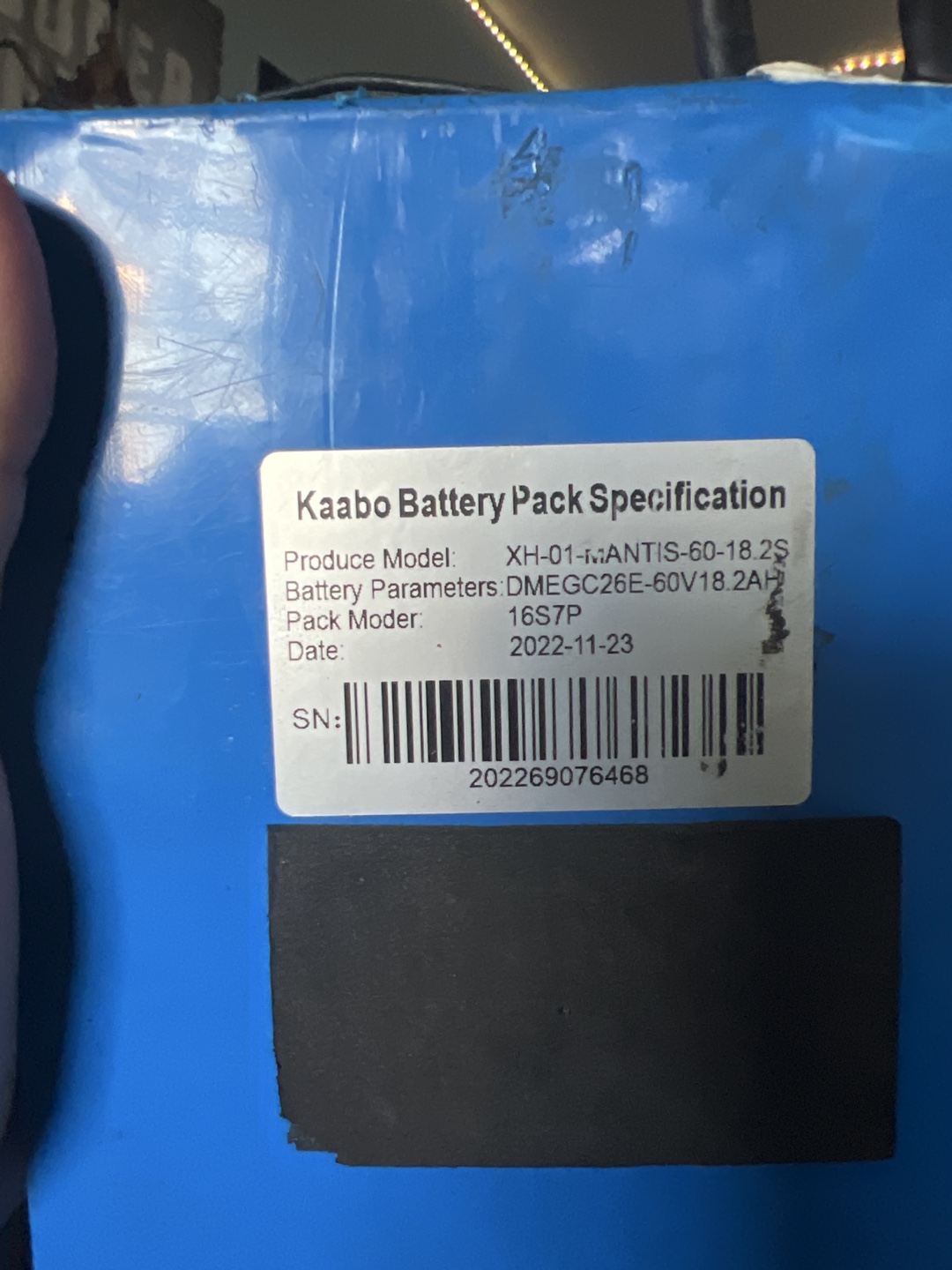 Kaabo Battery Pack Specification - photo 3