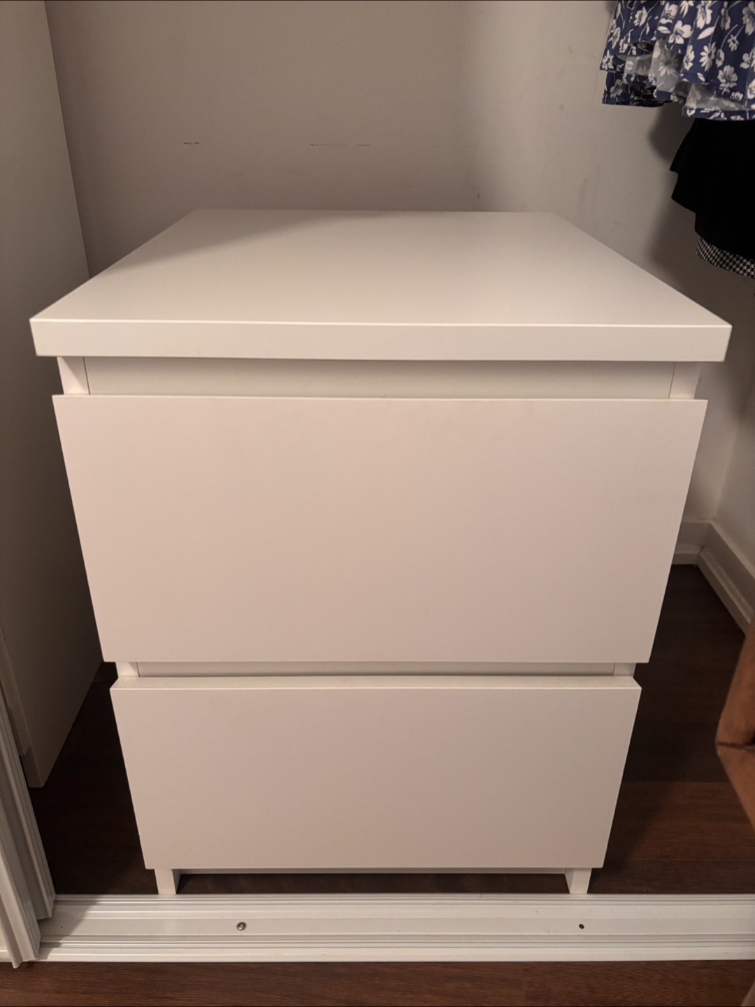 IKEA Malm 2-Drawer Nightstand - White
