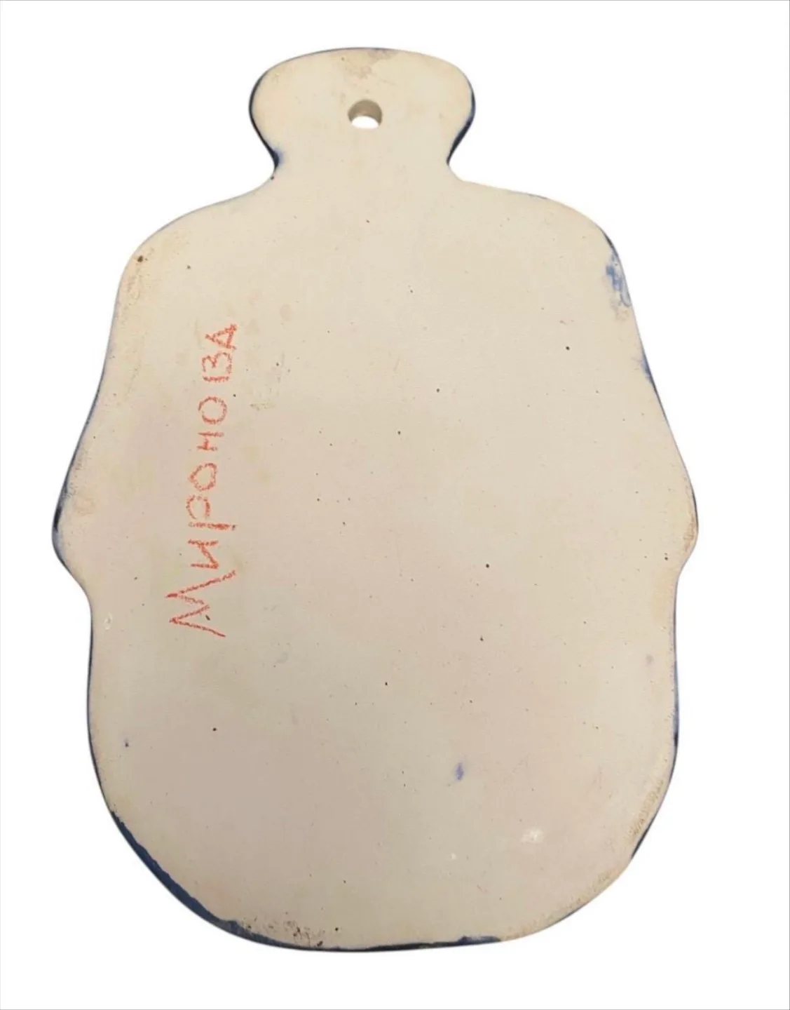 Vintage Soviet Gzhel Hand Painted Plaque Ceramic Wall Decor image indicator(5)