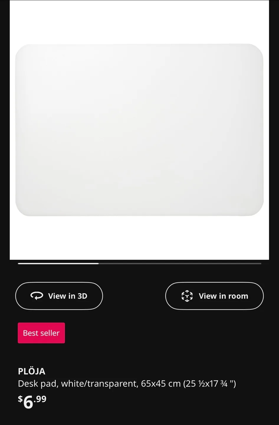 IKEA Micke Desk  + Plöja Desk Pad + Office Chair image indicator(4)