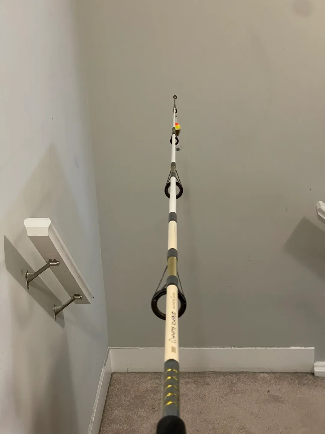 Zebco White Rhino Saltwater Fishing Rod + Quantum XG3 Reel image indicator(4)