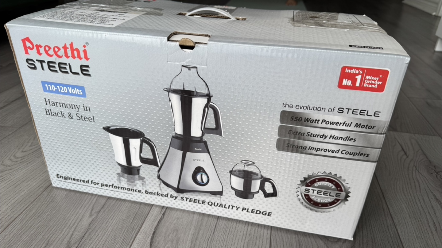 Preethi Steele Mixer Grinder with Jars & Parts - photo 5
