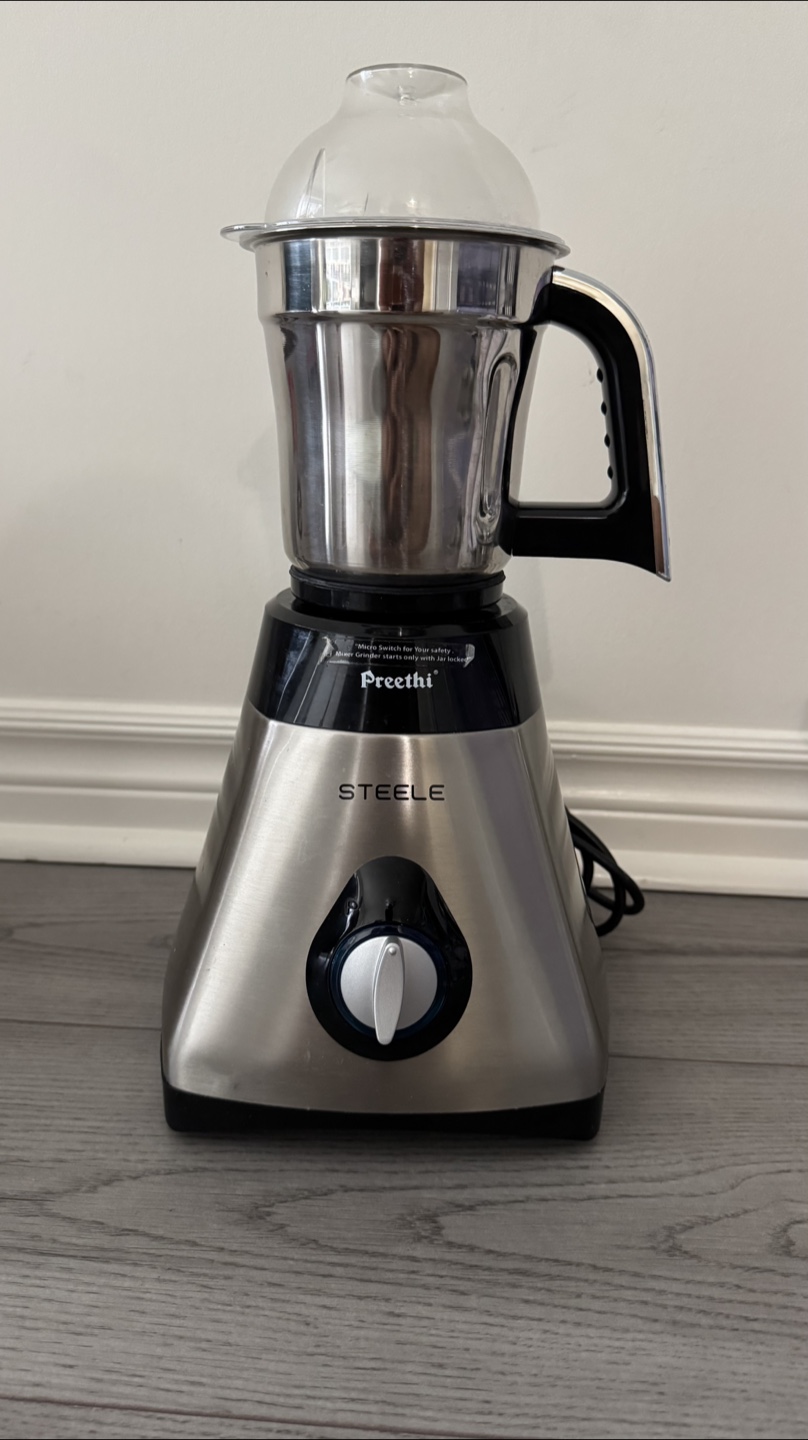 Preethi Steele Mixer Grinder with Jars & Parts