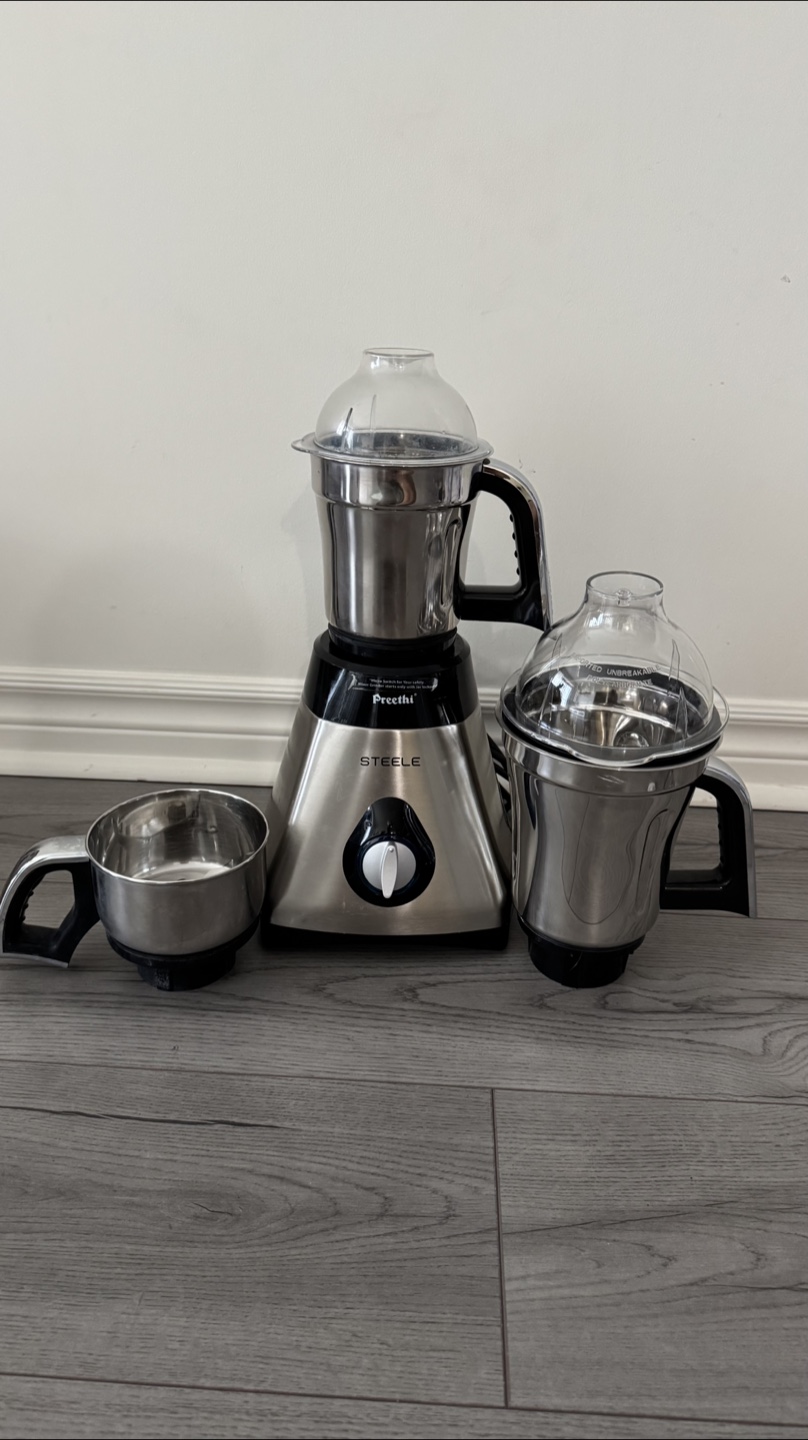 Preethi Steele Mixer Grinder with Jars & Parts - photo 2