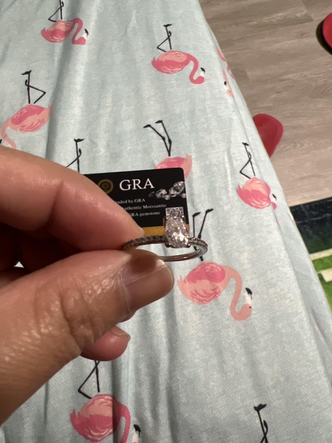 GRA Moissanite Ring