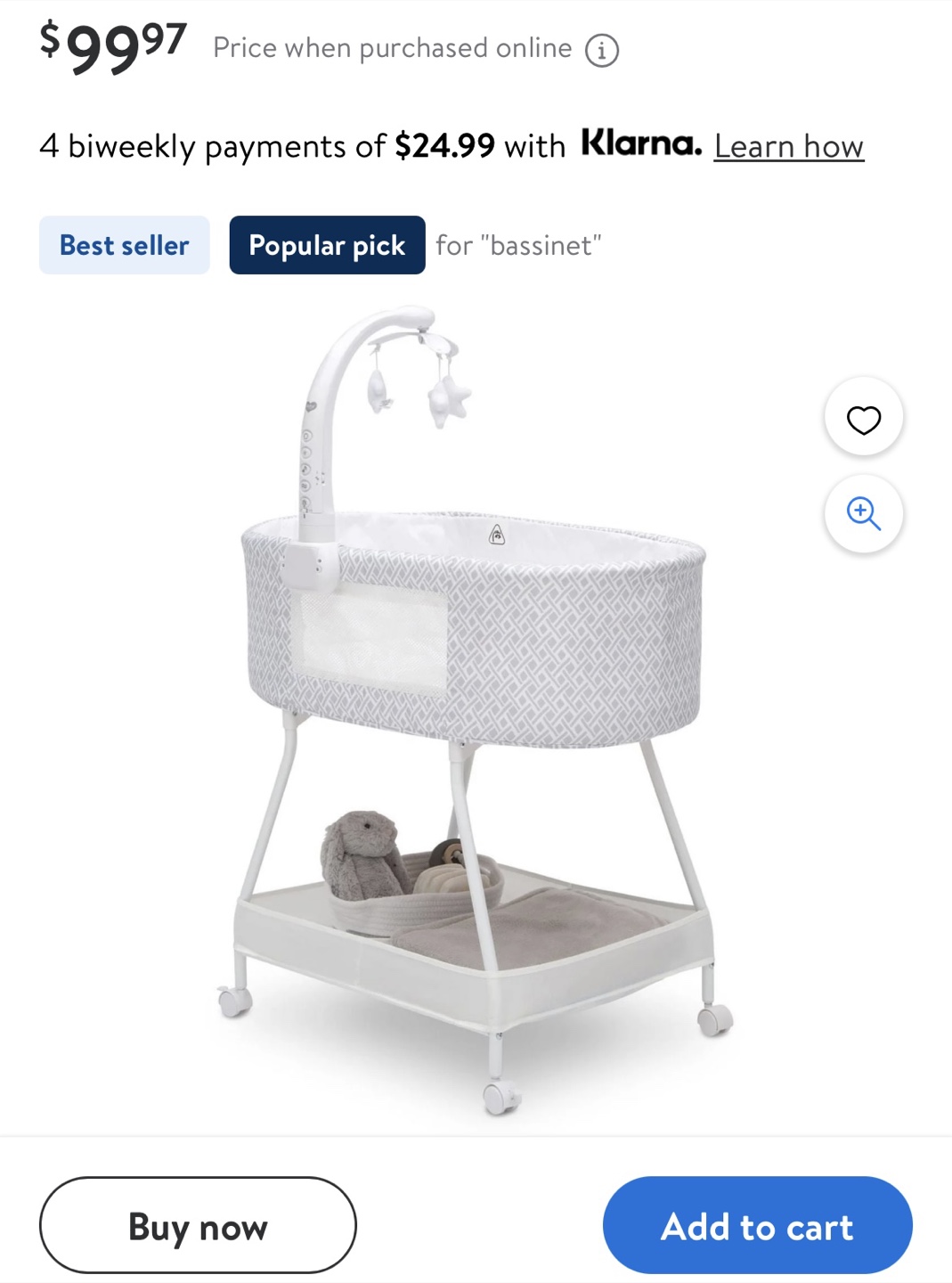 Delta Children Sweet Slumber Bassinet