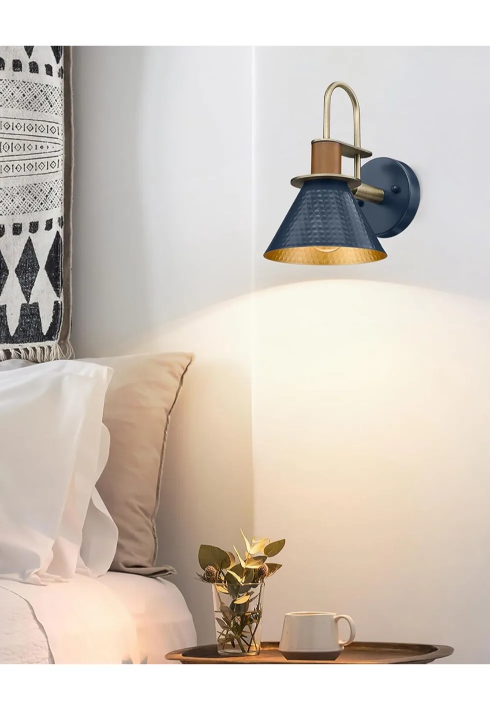 HWH Hammered Blue Wall Sconce - Medium image indicator(6)