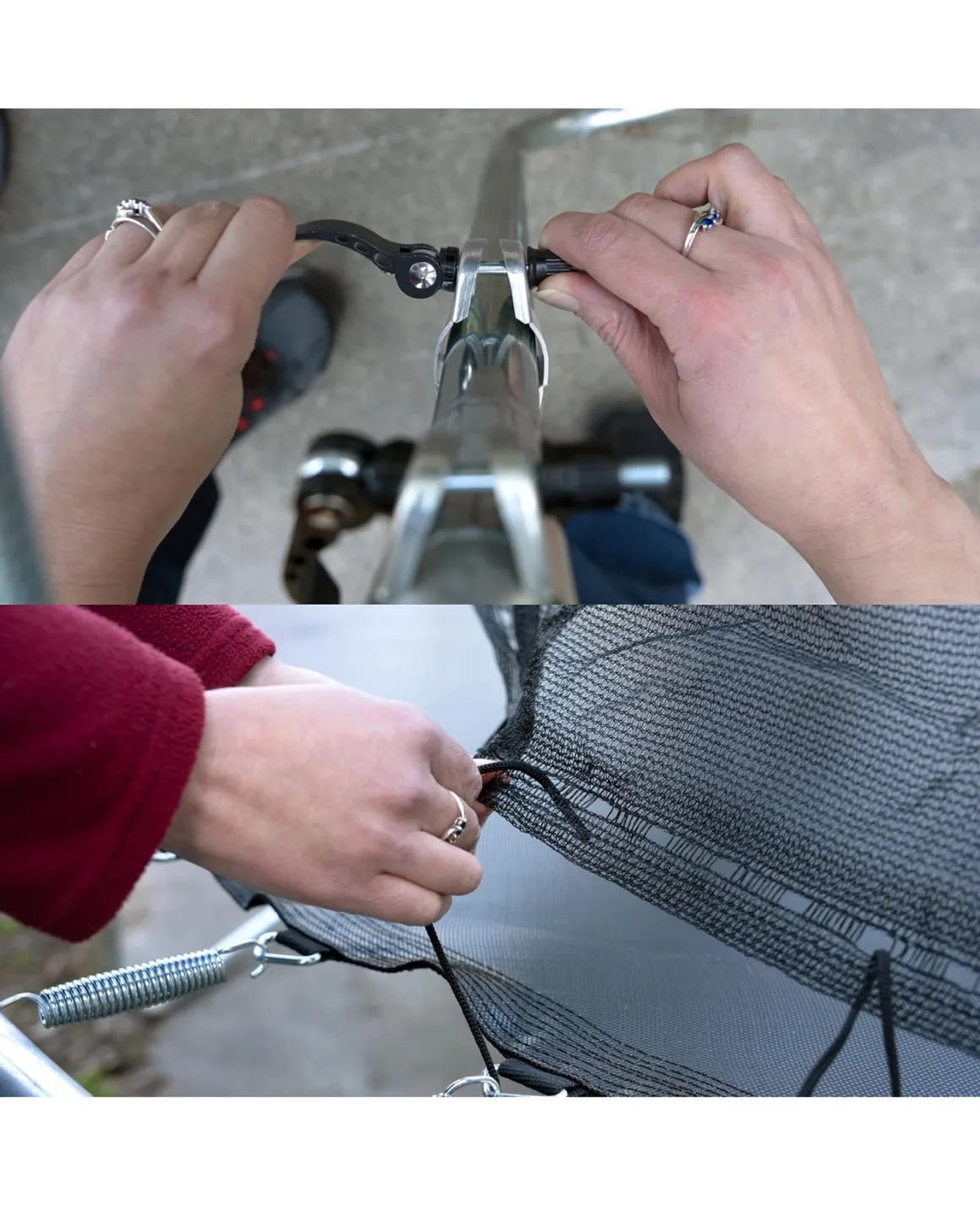 ANYTHING SPORTS 10ft Trampoline Replacement Enclosure Net image indicator(7)