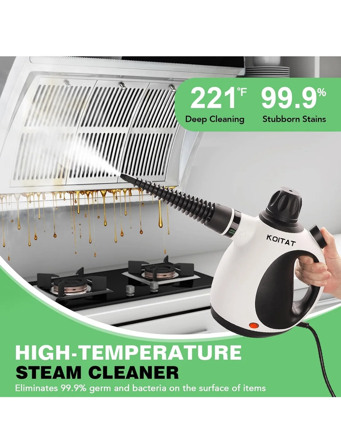 KOITAT Pressurized Handheld Steam Cleaner image indicator(3)