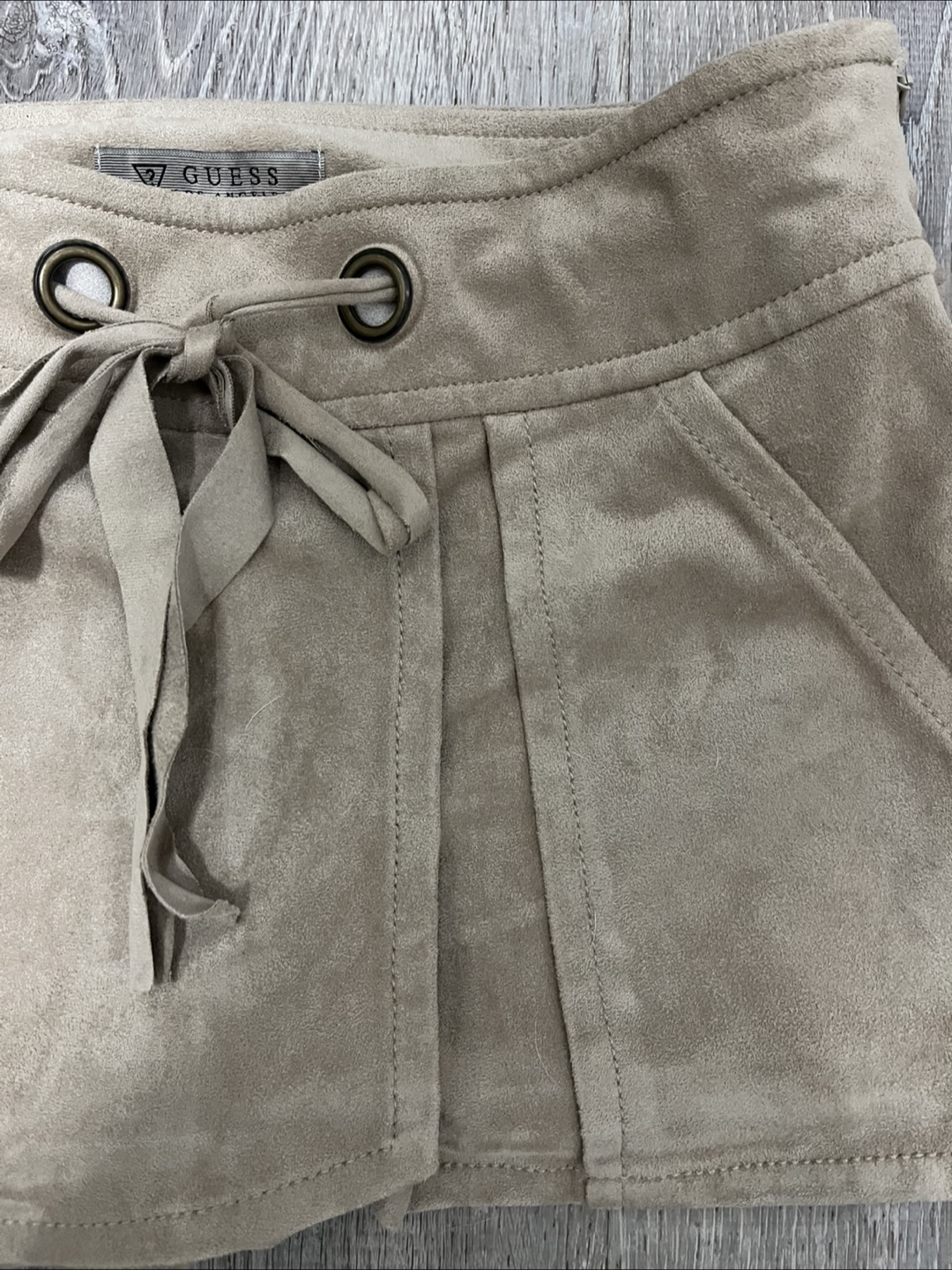 Guess Beige Suede Shorts