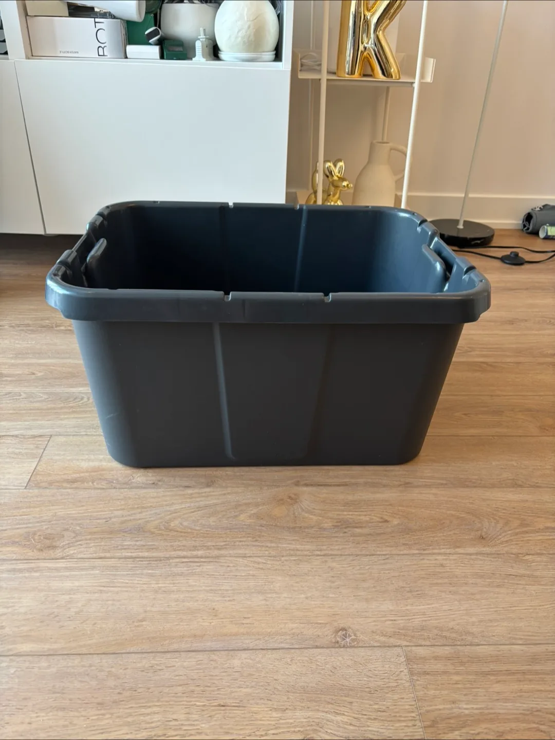 IKEA KLAMTARE Storage Bin w/ lid, 22” x 17” x 11” (4 available) thumbnail